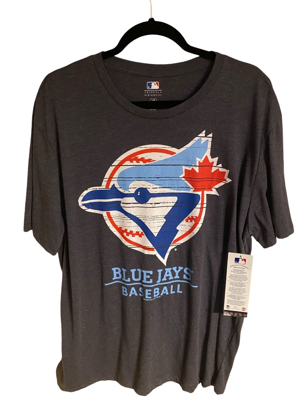 MLB Toronto Blue Jays Cooperstown Collection Distressed Logo T-Shirt